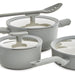 Image 4 of Shopberghoff Balance 6Pc Non-stick Ceramic Cookware Set With Glass Lid, Recycled Aluminum, Moonmist