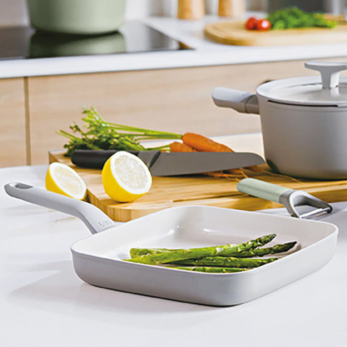 Image 8 of Shopberghoff Balance 3Pc Non-stick Ceramic Specialty Cookware Set, Recycled Aluminum, Moonmist