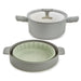 Image 1 of Shopberghoff Balance 3Pc Non-stick Ceramic Steamer Set, Recycled Aluminum, Moonmist
