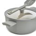 Image 6 of Shopberghoff Balance 3Pc Non-stick Ceramic Steamer Set, Recycled Aluminum, Moonmist