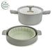 Image 8 of Shopberghoff Balance 3Pc Non-stick Ceramic Steamer Set, Recycled Aluminum, Moonmist