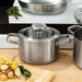 Image 3 of Shopberghoff Graphite 5Pc Recycled 18/10 Stainless Steel Cookware Set