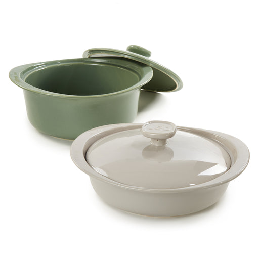 Image 1 of Shopberghoff Balance 4pc Stone Casserole Set With Stone Cover
