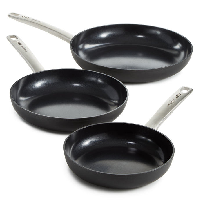 Image 5 of Shopberghoff Graphite 3Pc Non-stick Ceramic Frying Pan Set
