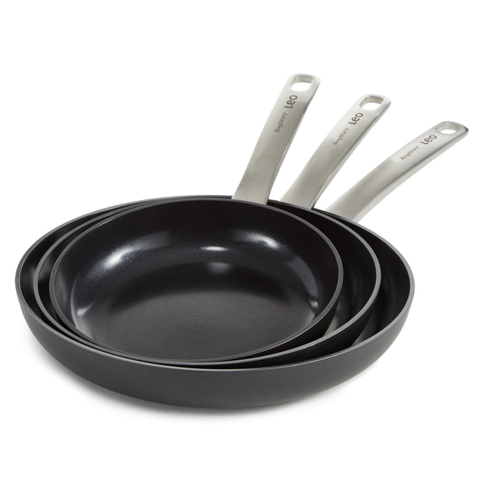 Image 6 of Shopberghoff Graphite 3Pc Non-stick Ceramic Frying Pan Set