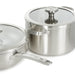 Image 7 of Shopberghoff Graphite 4Pc Cookware Set With Glass Lids, Recycled 18/10 Stainless Steel