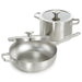 Image 9 of Shopberghoff Graphite 4Pc Cookware Set With Glass Lids, Recycled 18/10 Stainless Steel