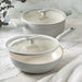 Image 2 of Shopberghoff Balance 4Pc Non-stick Ceramic Stockpot and Wok Pan Set With Glass Lids, Recycled Aluminum, CeraGreen, Moonmist