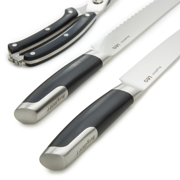Image 2 of Shopberghoff Graphite 3Pc Stainless Steel Forged Cutlery Set, Black