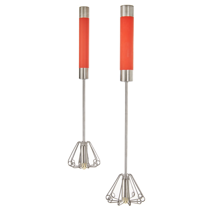 Image 1 of Shopberghoff Essentials 2Pc 18/10 Stainless Steel Miracle Whisk Set, Red