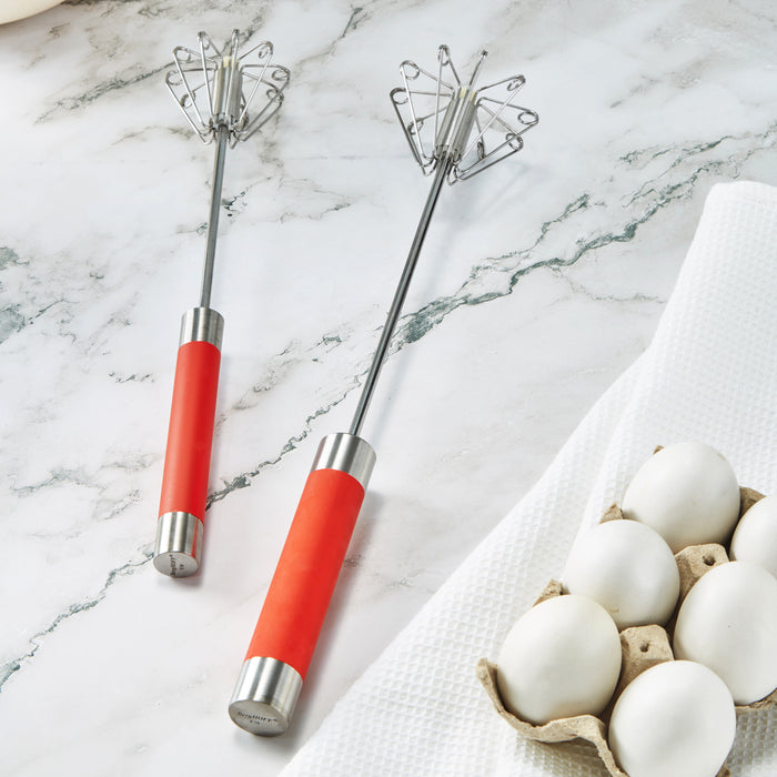Image 7 of Shopberghoff Essentials 2Pc 18/10 Stainless Steel Miracle Whisk Set, Red