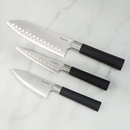 Image 1 of Shopberghoff DiNA Codon 3pc Stainless Steel Santoku Set