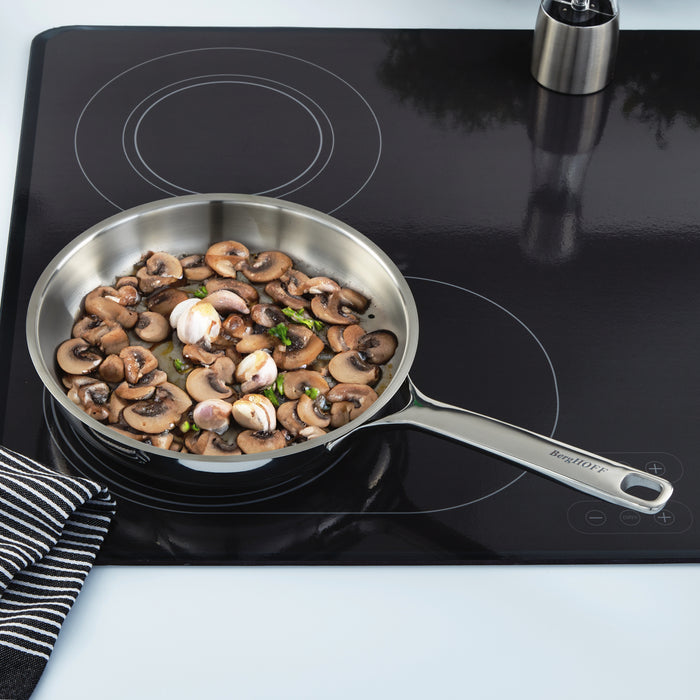 Image 9 of DiNA Helix 5pc Recycled 18/10 Stainless Steel Cookware Set, Glass Lids