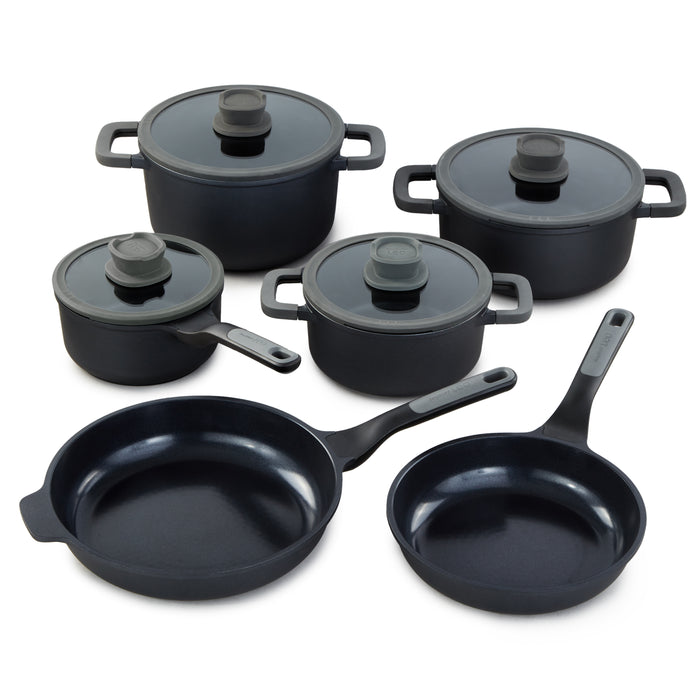 Image 1 of Shopberghoff Leo Stone+ 10Pc Nonstick Ceramic Cookware Set