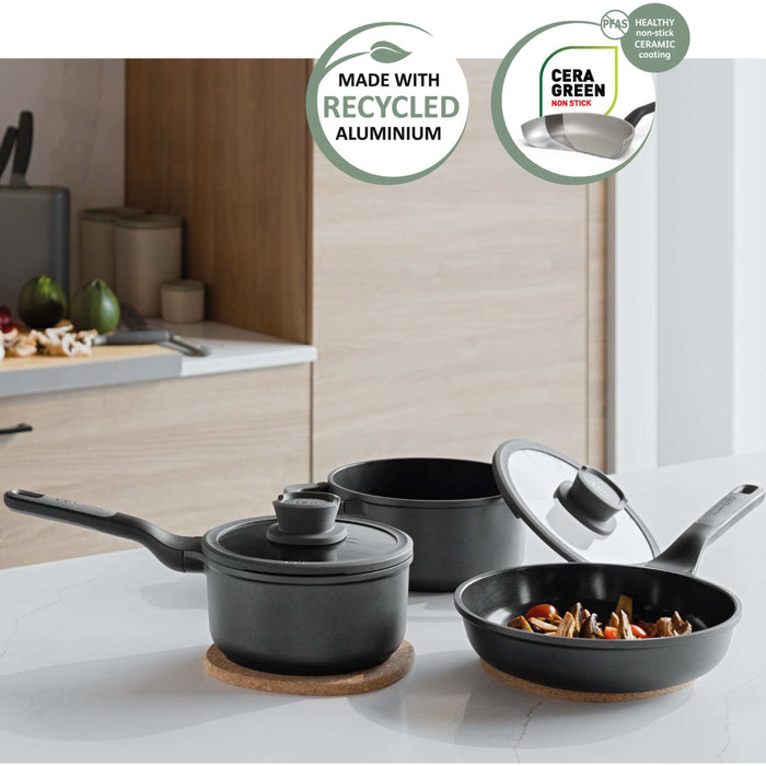 Image 3 of Shopberghoff Leo Stone+ 10Pc Nonstick Ceramic Cookware Set