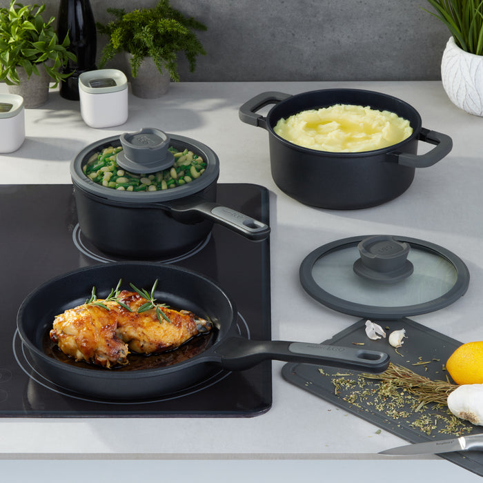 Image 4 of Shopberghoff Leo Stone+ 10Pc Nonstick Ceramic Cookware Set