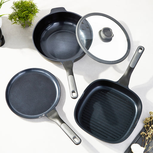 Image 1 of Shopberghoff Leo Stone+ 4Pc Nonstick Ceramic Cookware Set