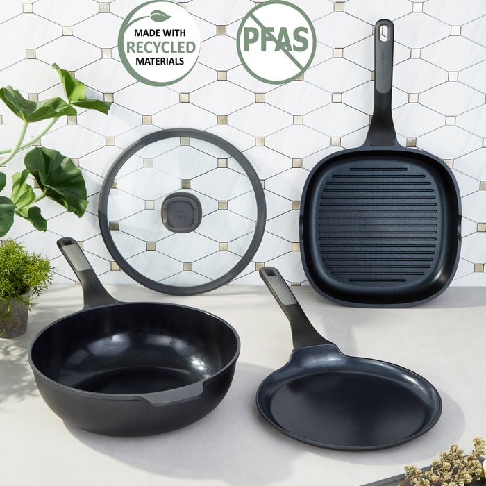 Image 2 of Shopberghoff Leo Stone+ 4Pc Nonstick Ceramic Cookware Set