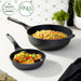 Image 2 of Shopberghoff Leo Stone+ 2Pc Nonstick Ceramic Stir Fry Set