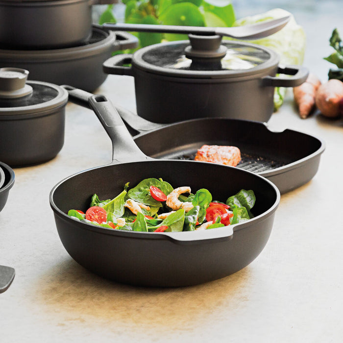Image 4 of Shopberghoff Leo Stone+ 2Pc Nonstick Ceramic Stir Fry Set