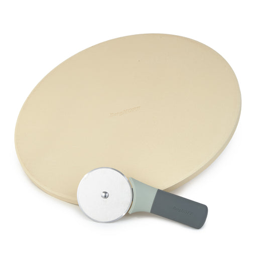 Image 1 of Shopberghoff Leo Balance 14" Pizza Stone with Pizza Cutter Set, Large