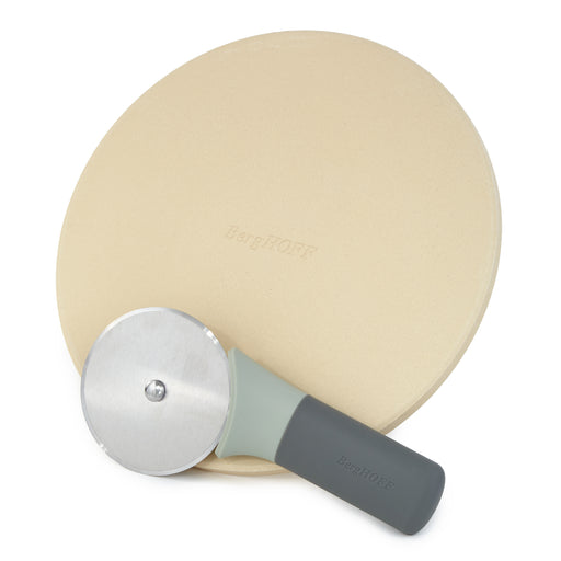 Image 1 of Shopberghoff Leo Balance 9.5" Pizza Stone with Pizza Cutter Set, Small