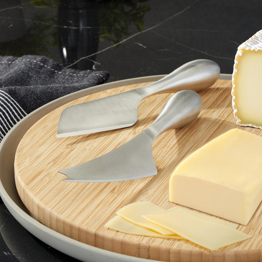 Image 2 of Shopberghoff Aaron Probyn 2Pc 18/10 Stainless Steel Gorge Hard and Soft Cheese Knife Set