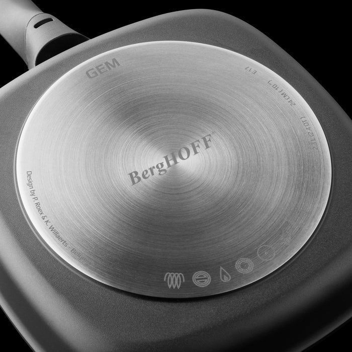 Image 4 of Shopberghoff GEM 10" Non-Stick Grill Pan, Black