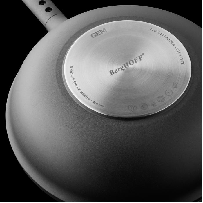 Image 4 of Shopberghoff GEM 11" Non-stick Stir Fry Pan 4.1Qt., Black