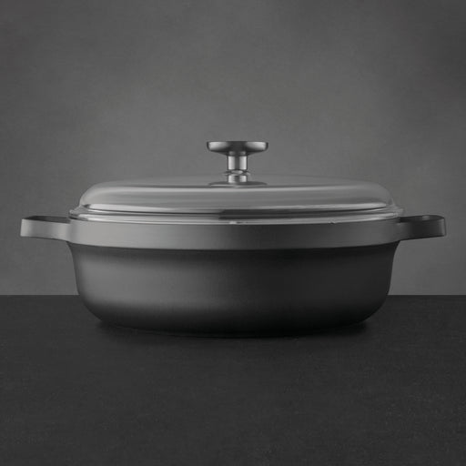 Image 2 of Shopberghoff GEM 11" Non-stick Two-Handle Saute Pan 4.9Qt., Black, Glass Lid