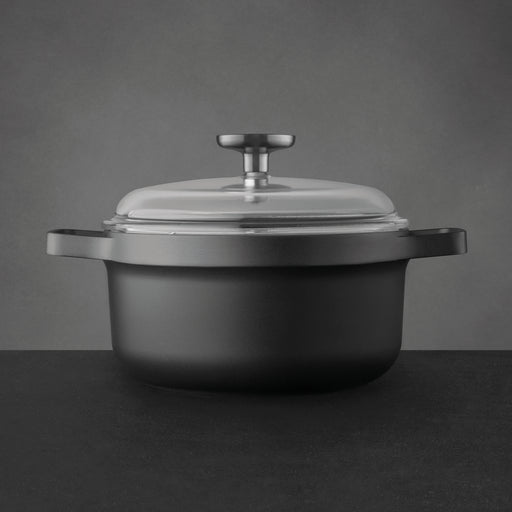 Image 2 of GEM Glass Cover with 18/10 Stainless Steel Knob, 8"