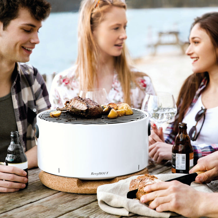 Image 2 of Shopberghoff Leo Portable Tabletop Barbecue Charcoal Grill, White