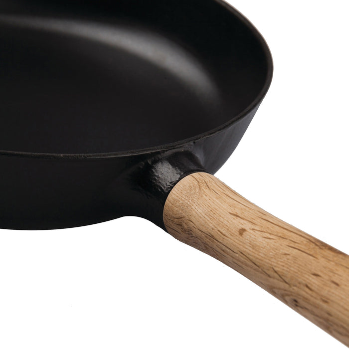 Image 3 of Ron 10.25" Cast Iron Fry Pan 2.6Qt, Black