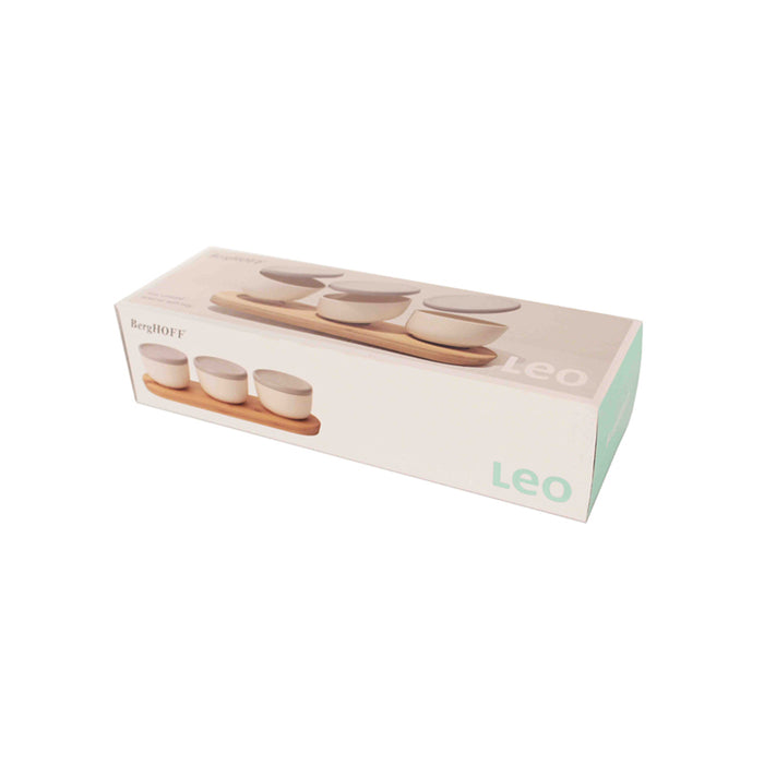 Image 5 of Shopberghoff Leo 6Pc Bamboo Covered Bowl Set with Bamboo Tray