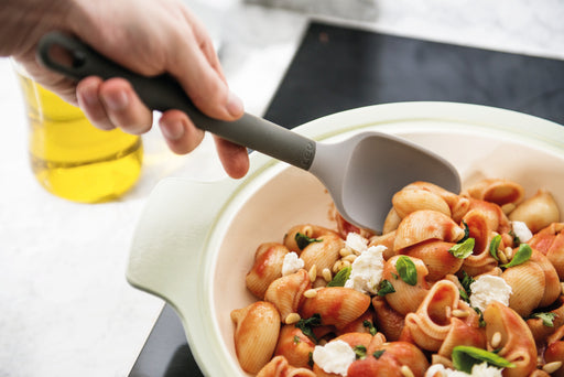 Image 2 of Leo 12.75" Silicone Serving Spoon, Gray