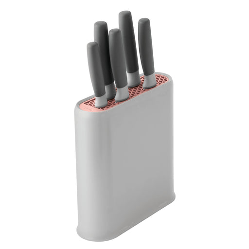 Image 1 of Shopberghoff Leo 6Pc Stainless Steel Cutlery Set with Block, Gray