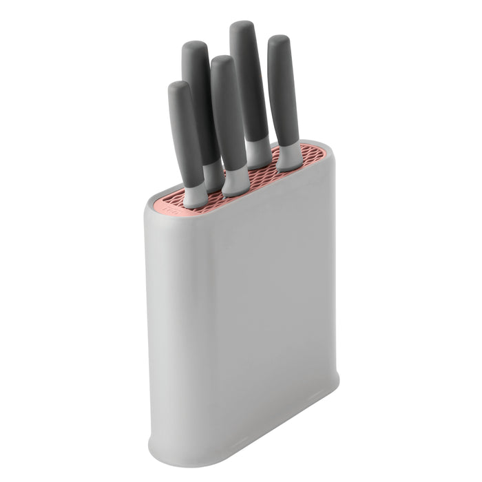 Image 1 of Shopberghoff Leo 6Pc Stainless Steel Cutlery Set with Block, Gray