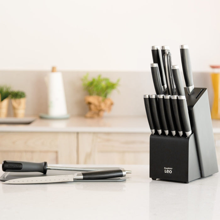 Image 2 of Shopberghoff Graphite Stainless Steel 13Pc Knife Block Set