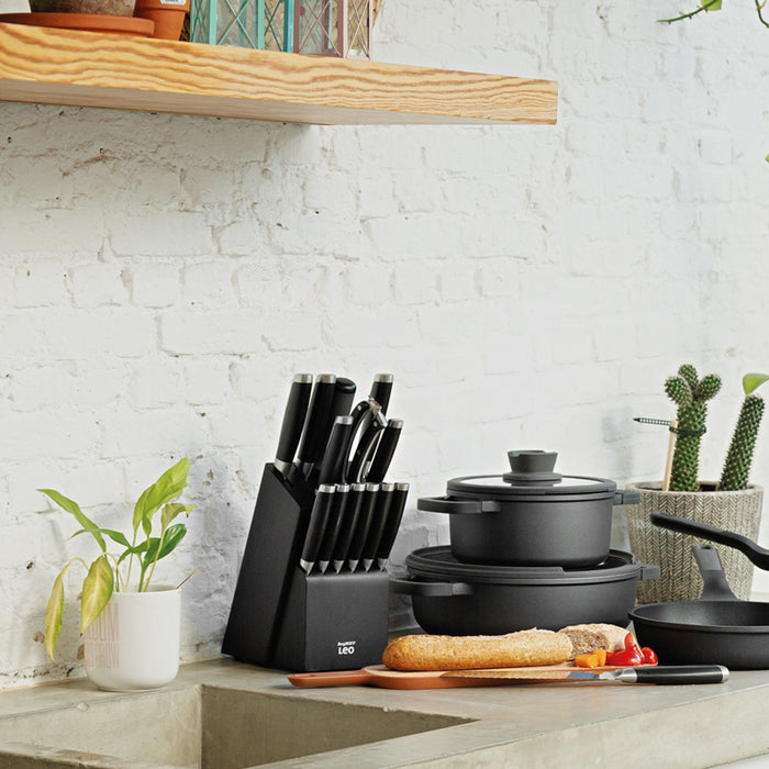 Image 12 of Shopberghoff Graphite Stainless Steel 13Pc Knife Block Set