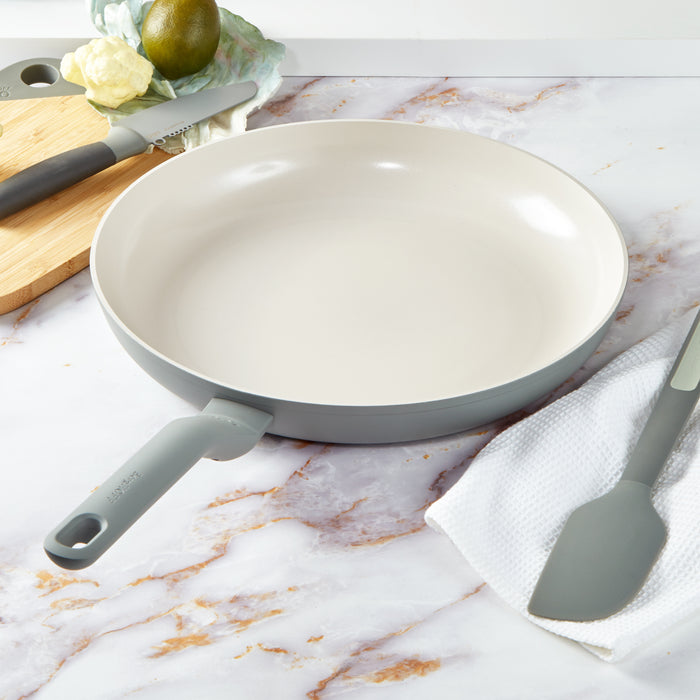 Image 2 of Shopberghoff Balance Non-stick Ceramic Frying Pan 12.5", Recycled Aluminum, Moonmist