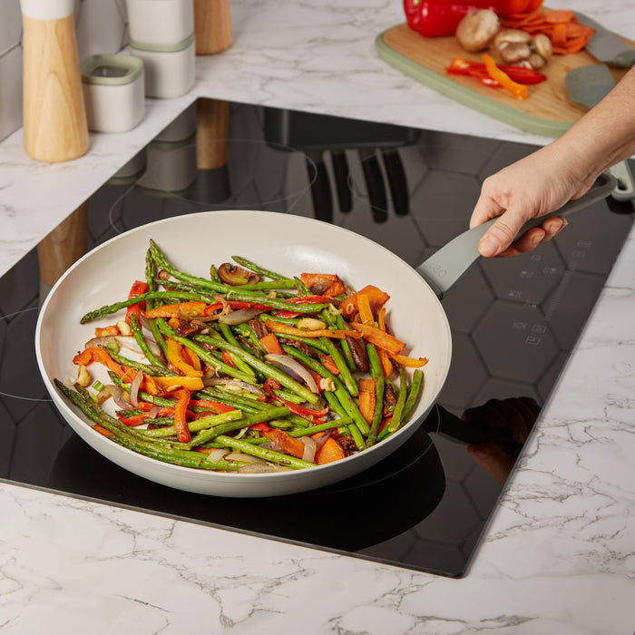 Image 3 of Shopberghoff Balance Non-stick Ceramic Frying Pan 12.5", Recycled Aluminum, Moonmist