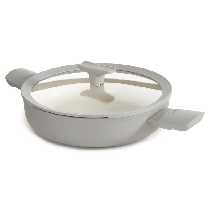Image 1 of Shopberghoff Balance Non-stick Ceramic Sauté Pan 10.25", 3.1qt. With Glass Lid, Recycled Aluminum, Moonmist