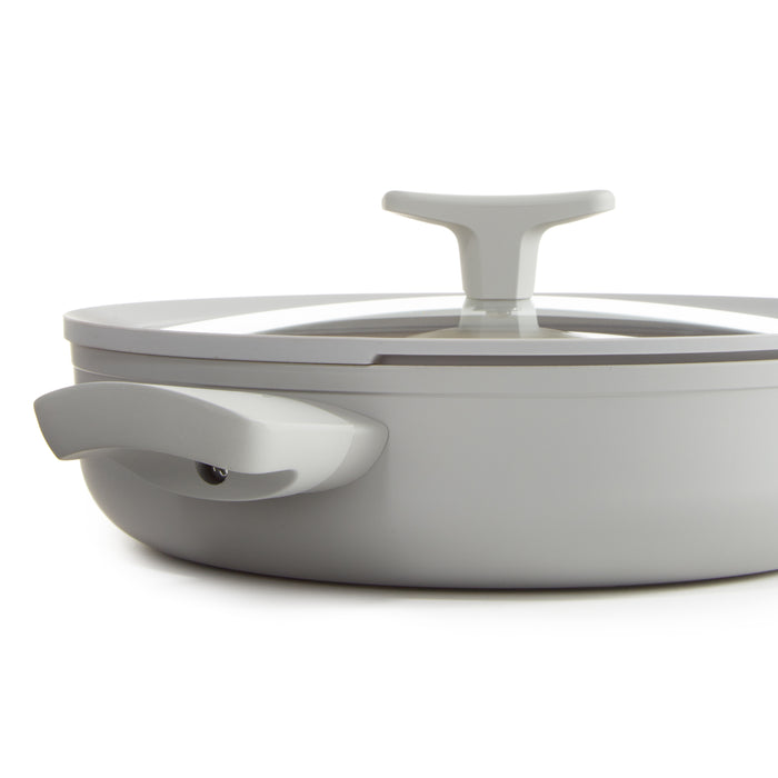 Image 3 of Shopberghoff Balance Non-stick Ceramic Sauté Pan 10.25", 3.1qt. With Glass Lid, Recycled Aluminum, Moonmist