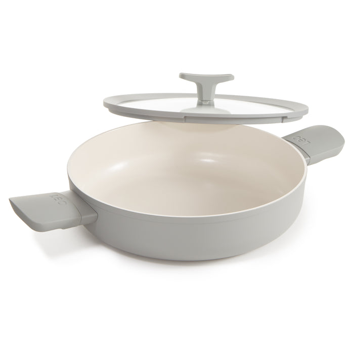 Image 6 of Shopberghoff Balance Non-stick Ceramic Sauté Pan 10.25", 3.1qt. With Glass Lid, Recycled Aluminum, Moonmist