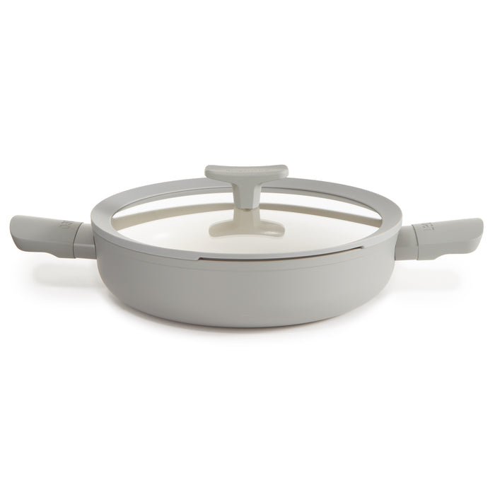 Image 7 of Shopberghoff Balance Non-stick Ceramic Sauté Pan 10.25", 3.1qt. With Glass Lid, Recycled Aluminum, Moonmist