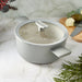 Image 4 of Shopberghoff Balance Non-stick Ceramic Stockpot 10", 4.6qt. With Glass Lid, Recycled Aluminum, Moonmist