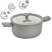 Image 7 of Shopberghoff Balance Non-stick Ceramic Stockpot 10", 4.6qt. With Glass Lid, Recycled Aluminum, Moonmist