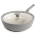 Image 1 of Shopberghoff Balance Non-stick Ceramic Wok Pan 11", 4.4qt. With Glass Lid, Recycled Aluminum, Moonmist