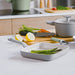 Image 2 of Shopberghoff Balance Non-stick Ceramic Grill Pan 10", Recycled Aluminum, Moonmist