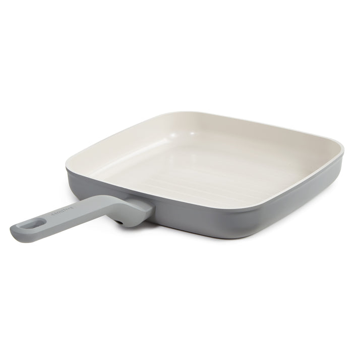 Image 7 of Shopberghoff Balance Non-stick Ceramic Grill Pan 10", Recycled Aluminum, Moonmist